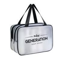 四万公里 SW7398 洗漱包 29*20*13cm(单位:个)鹅毛黑白