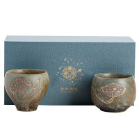 苏氏陶瓷(SUSHI CERAMICS) J0435 莲蓬双杯礼盒装 2个/盒 (单位:盒)