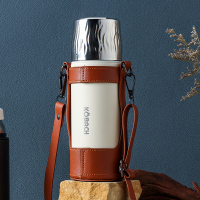 康巴赫(KOBACH)LPB45B01双饮背带保温杯 450ml(单位:个)雅白