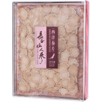 长白山人参[官方]西洋参片大片花旗参片健康煲汤泡水含片节日送礼品礼盒 西洋参片15mm大片100g1盒