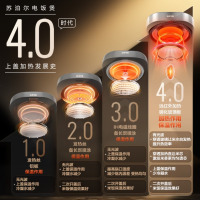 苏泊尔大容量4升电饭锅柴火饭家用蒸煮一体多功能智能微压电饭锅