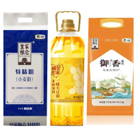 中粮 御厨当家组合30斤(非转基因一级大豆油5L+特精小麦粉5kg+御香东北大米5kg)