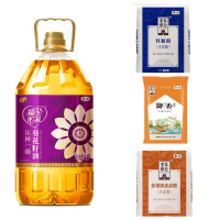 中粮 福至全家组合40斤(压榨一级葵花籽油5L+特精小麦粉5kg+御香东北大米5kg+多用途麦芯粉5kg)