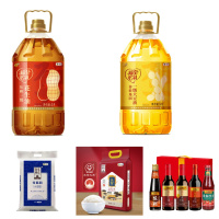 中粮 调味米面油组合B(稻花香2号5kg+一级花生油5L+一级大豆油5L+李锦记调料套装A+特精小麦粉5kg)