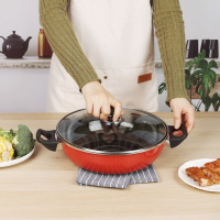 苏泊尔爱家三件套装锅具厨房二件炒锅汤锅家用搪瓷铁锅商用送礼品 礼盒装三件套(防锈)T1360T