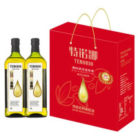 特诺娜新油2025 特初榨橄榄油1000ml*2礼盒套装