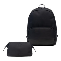 地平线8号(LEVEL8)双肩包洗漱包组合 商务休闲包套装 茜色