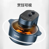 苏泊尔空气炸锅家用多功能智能控温全景可视蒸汽嫩炸无油煎炸烤箱薯条机 无油烟不粘薯条机 KJ50DQ75