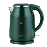 利仁电水壶热水壶烧水壶黄金容量双层防烫304不锈钢无缝全钢智能断电 1.8L