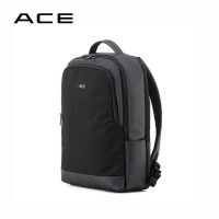 ACE/Genty双肩包大容量包包收纳背包休闲商务 黑色-D6031