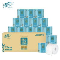 清风卫生纸原木纯品压花卷纸4层129段 20卷 整箱 A201YD