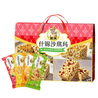 如水如水沙琪玛368g 鸡蛋肉松味蔓越莓味混合果仁沙琪玛休闲零食茶点 什锦沙琪玛礼盒独立包736g