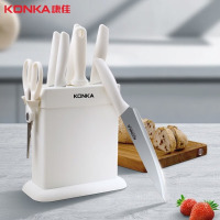 康佳康佳(KONKA)厨房刀具套装八件套家用刀座切肉刀果皮刀KDJ-0802