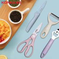 康佳(KONKA)吉祥如意四件套刀具套装不锈钢厨房家用套装KZ-DJ05