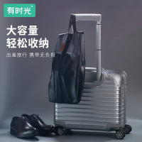 有时光出行旅行鞋子收纳袋健身防尘鞋袋收纳包防潮大容量运动鞋包 黑金系列 便携鞋袋