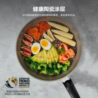 菲仕乐 瓷瑞舒适24厘米不粘煎锅 159220241000不含锅盖