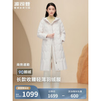 波司登2024长款连帽腰带长袖B40134172-8966