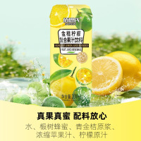 佰恩氏(BAIENSHI)金桔柠檬果汁椴树蜜柠檬饮料非浓缩饮品[0添加剂]0脂200ml*12瓶