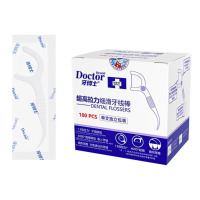 牙博士超高拉力细滑牙线棒100支/盒(单支独立包装)*4