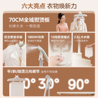 美的(Midea)升级熨烫大面板挂烫机 家用蒸汽双杆手持电熨斗 YGD25A1