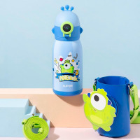 苏泊尔(SUPOR)儿童保温杯智能温显小学生便携保温杯吸管水杯杯子KC60KG20闪亮登场_