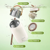 苏泊尔(SUPOR)多饮随享保温杯700mL.杏仁白KCV70BK10