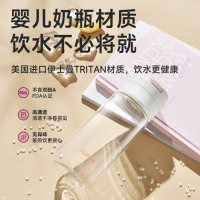 苏泊尔(SUPOR)便携随行塑料杯560ML.象牙白KCP56LW10