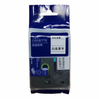 鑫诚达 TZ-261,36mmX8m,白底黑字 色带 1.00 个/盒 (计价单位:盒) 白色