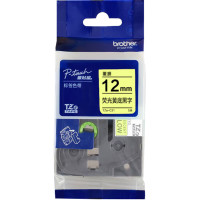 兄弟(brother) TZe-C31 12mm 黑字 标签打印机色带 1个/盒 (计价单位:盒) 荧光黄底黑字