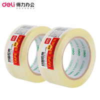 得力(deli) 30368超市封箱60mmx60y 透明 胶带 (计价单位:个) 透明色