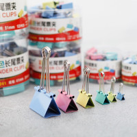 百利文B-C2225 百利文25MM彩色长尾夹PVC筒装 长尾夹 1.00 盒/筒 (计价单位:筒) 蓝黄绿红四色