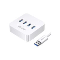 绿联30221 USB3.0分线器 高速4口拓展坞 一拖四多接口转换器转接头延长线1.5米 个 USB集线器