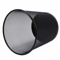 晨光(M&G) ALJ99403 圆形金属网状340mm*290mm 18L (黑色) 个 垃圾桶