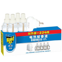 雷达(RAID) 电子驱蚊水无香型1器4瓶液 套 电热蚊香液