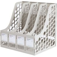 齐心(COMIX) B2174 灰色四格单个装 个 资料架