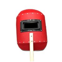 添盾(TIANDUN) TD-WPH81 手持式铝包边焊接防护面罩 木把手 红钢纸 个 焊接面罩