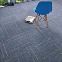 安赛瑞(SAFEWARE) 24040 方块拼接 蓝灰条纹50×50cm4片 卷 防滑地垫