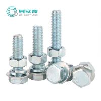 其实奇 kgJG359 M14*80镀锌Q2358.8级 50个/包 包 全螺纹螺柱组合螺丝