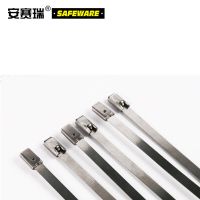 安赛瑞(SAFEWARE) 13854 银 7.9×300mm 100根/包 不锈钢 包 尼龙扎带