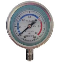 江苏杰创YN-60ZT 0~1MPa\2.5级\M14×1.5 0~1MPa 防爆 螺纹 块 不锈钢压力表