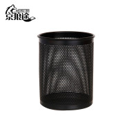 京狼途 JLT-BT02 直径8cm 高10cm 大容量圆形金属 笔筒 (计价单位:个) 黑色