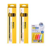 晨光(M&G) AWP30803 HB 黄黑色抽条笔杆HB铅笔 12.00 支/盒 (计价单位:盒) 黄黑色笔杆