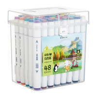 齐心(COMIX) ZYMK09-48 1.0-6.0mm 48支/桶 双头马克笔 48.00 支/桶 (桶) 配