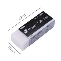 三木(SUNWOOD) MC91 名匠系列 小号 少屑环保 橡皮 40.00 个/盒 (计价单位:盒) 白色