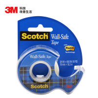 3M 183墙面安全胶带 19mm×16.5m 带切割器 胶带座/封箱器 (计价单位:个) 透明