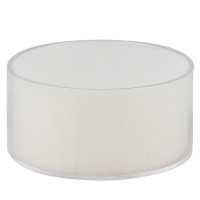 得力(deli) 9102 圆形 透明 海绵缸 (计价单位:个) 白色