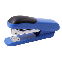欧标B2344 入纸深度54mm 装钉数量80枚 24/6 26/6书针 订纸2-20页 经济型订书机 (个) 蓝色