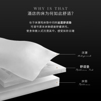 康尔馨 希尔顿柏林保护垫白色 180*200+6cm