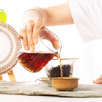 [北京同仁堂&时光氧]普洱茶(生茶)紧压茶357克/盒