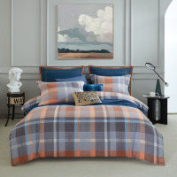 梦洁家纺 精梳棉纯棉印花四件套:英伦印象 200x230cm/1套